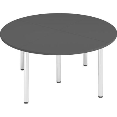 Table de conférence HAMMERBACHER ronde graphite - 160x160x72-74 cm Table de conférence HAMMERBACHER ronde graphite - 160x160x72-74 cm