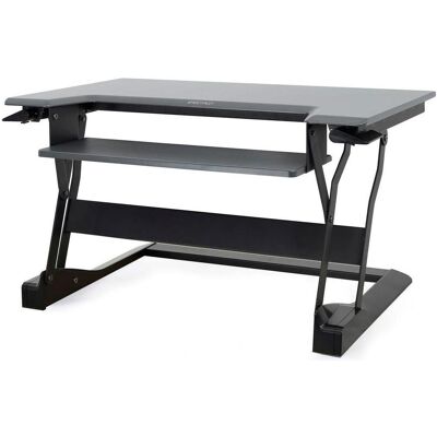 Ergotron Poste de travail sur pied WorkFit, Réhausseur pour moniteur, Noir Ergotron Poste de travail sur pied WorkFit, Réhausseur pour moniteur, Noir