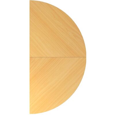 Hammerbacher, Meuble de bureau : accessoires, Table d'extension 2x quart de cercle/STF hêtre Hammerbacher, Meuble de bureau : accessoires, Table d'extension 2x quart de cercle/STF hêtre