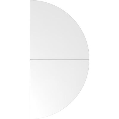 Hammerbacher, Meuble de bureau : accessoires, Table d'extension 2x quart de cercle/STF Blanc/Graphite Hammerbacher, Meuble de bureau : accessoires, Table d'extension 2x quart de cercle/STF Blanc/Graphite
