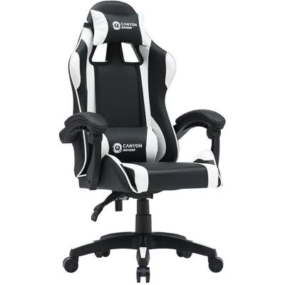 Canyon SGCH2 - Core - ergonomic gaming chair - black and white, Chaise gaming, Blanc, Noir Canyon SGCH2 - Core - ergonomic gaming chair - black and white, Chaise gaming, Blanc, Noir
