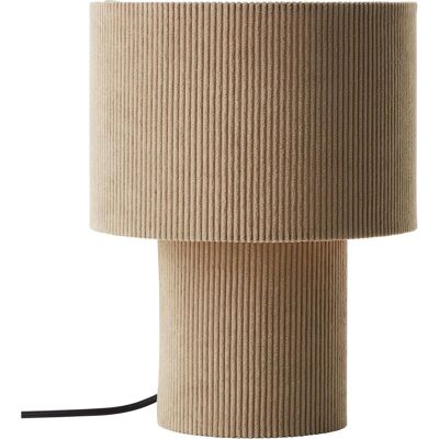 Lampe de Table Tony de Brilliant - Cordstoff Rétro, E27, Gris Lampe de Table Tony de Brilliant - Cordstoff Rétro, E27, Gris
