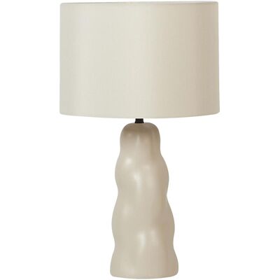 Lampe de Table en Céramique Beige VILAR - Éclairage de Table Lampe de Table en Céramique Beige VILAR - Éclairage de Table