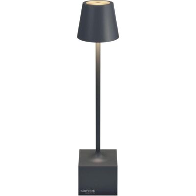 Sompex, Lampe de table, DAVE Akku-Tischlampe Anthrazit 1,5W steuerbare Lichtfarbe IP54 78662 Sompex, Lampe de table, DAVE Akku-Tischlampe Anthrazit 1,5W steuerbare Lichtfarbe IP54 78662