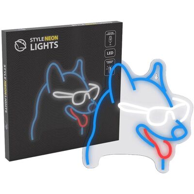 Manta, Bande LED, SNL69MT Style Néon Lights Dog With Glasses (Chien avec lunettes) (Multicolore, 27 cm, Intérieur) Manta, Bande LED, SNL69MT Style Néon Lights Dog With Glasses (Chien avec lunettes) (Multicolore, 27 cm, Intérieur)