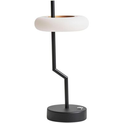 Beliani - Lampe de table moderne en forme d'anneau - Aluminium, Métal, Noir Beliani - Lampe de table moderne en forme d'anneau - Aluminium, Métal, Noir