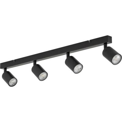 TK Lighting Top Barre de Spot Encadrée Noire 4xGU10 - Éclairage de plafond TK Lighting Top Barre de Spot Encadrée Noire 4xGU10 - Éclairage de plafond