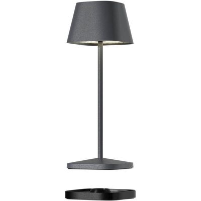 Villeroy & Boch Lampe de table, NEAPEL MICRO RC Akku-Tischlampe Anthrazit 2,3W steuerbare Lichtfarbe IP65 97261 Villeroy & Boch Lampe de table, NEAPEL MICRO RC Akku-Tischlampe Anthrazit 2,3W steuerbare Lichtfarbe IP65 97261