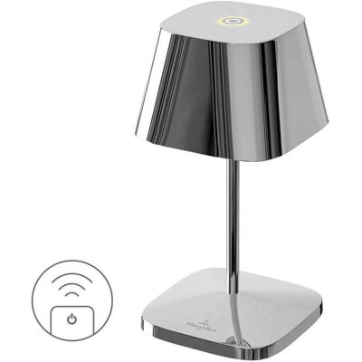 Villeroy & Boch Lampe de table, NEAPEL RC Akku-Tischlampe Chrom 2,2W steuerbare Lichtfarbe IP65 97225 Villeroy & Boch Lampe de table, NEAPEL RC Akku-Tischlampe Chrom 2,2W steuerbare Lichtfarbe IP65 97225