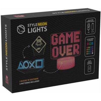 Manta, Lampe de table, SNL123RGB LED lamp Light decoration Game 3 RGB 3D Manta, Lampe de table, SNL123RGB LED lamp Light decoration Game 3 RGB 3D