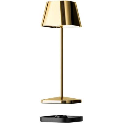 Villeroy & Boch Lampe de table, NEAPEL MICRO RC Akku-Tischlampe Gold 2,3W steuerbare Lichtfarbe IP65 97266 Villeroy & Boch Lampe de table, NEAPEL MICRO RC Akku-Tischlampe Gold 2,3W steuerbare Lichtfarbe IP65 97266