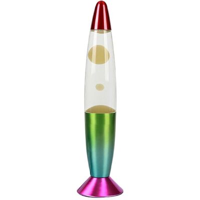 Total Juggling, Lampe de table, iTotal - Color-changing LED Lava Lamp - Rainbow Base and White Wax (XL2683) Total Juggling, Lampe de table, iTotal - Color-changing LED Lava Lamp - Rainbow Base and White Wax (XL2683)