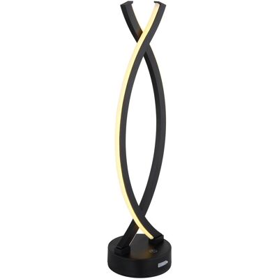 Globo, Lampe de table, Hela Tischleuchte 1x1 W weiss-schwarz Globo, Lampe de table, Hela Tischleuchte 1x1 W weiss-schwarz