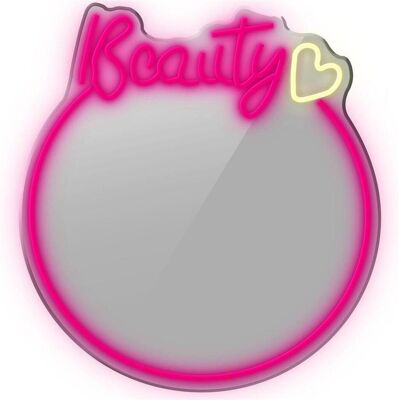 Manta, Bande LED, MASNL130PK Style Neon Lights BEAUTY LED Neon Mirror (Pink, 80 cm, Intérieur) Manta, Bande LED, MASNL130PK Style Neon Lights BEAUTY LED Neon Mirror (Pink, 80 cm, Intérieur)