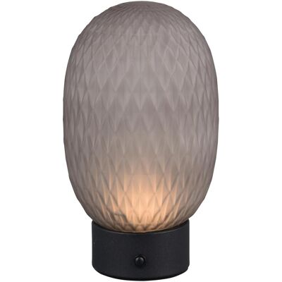 Trio, Lampe de table, LED-Akku-Tischleuchte FACETTE, 564210154, 1,5W, 140lm, 3000K, rauch (140 lm) Trio, Lampe de table, LED-Akku-Tischleuchte FACETTE, 564210154, 1,5W, 140lm, 3000K, rauch (140 lm)