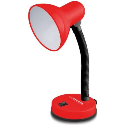 Esperanza, Lampe de table, Lampe de table ELD109R Lampe de bureau e27 vega rouge (E27) Esperanza, Lampe de table, Lampe de table ELD109R Lampe de bureau e27 vega rouge (E27)