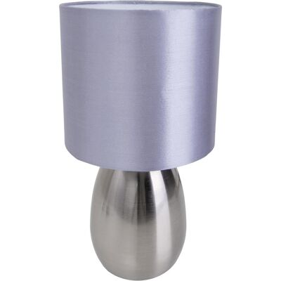 Näve, Lampe de table, Lampe de table Aurum H : 33 cm acier-brillant gris (E14) Näve, Lampe de table, Lampe de table Aurum H : 33 cm acier-brillant gris (E14)