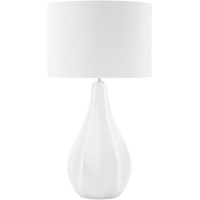 Lampe de Table Beige Porcelaine Beliani SANTEE - Lampe de Table Lampe de Table Beige Porcelaine Beliani SANTEE - Lampe de Table