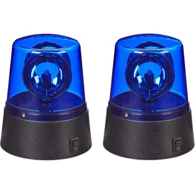 Relaxdays, Lampe de table, 2x lumière bleue Relaxdays, Lampe de table, 2x lumière bleue