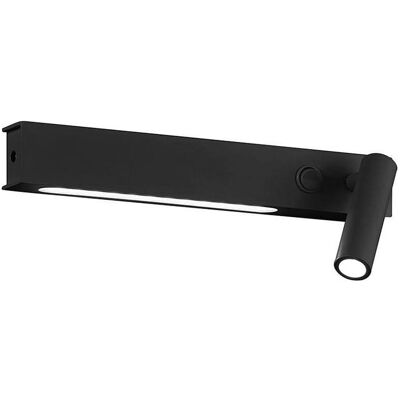 TK Lighting, Lampe de table, LAMPE MURALE MOLLY 3W+6W 3K NOIR (540 lm) TK Lighting, Lampe de table, LAMPE MURALE MOLLY 3W+6W 3K NOIR (540 lm)