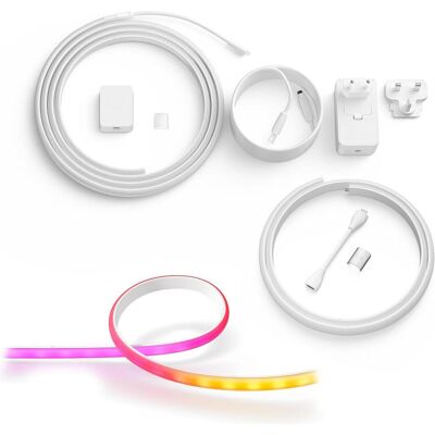 WiZ, Bande LED, Hue White and Color Ambiance (RGBW, 200 cm, Intérieur) WiZ, Bande LED, Hue White and Color Ambiance (RGBW, 200 cm, Intérieur)
