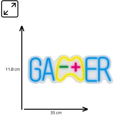 Manta, Bande LED, SNL62MT Style Neon Lights GAMER (Multicolore, 35 cm, Intérieur) Manta, Bande LED, SNL62MT Style Neon Lights GAMER (Multicolore, 35 cm, Intérieur)