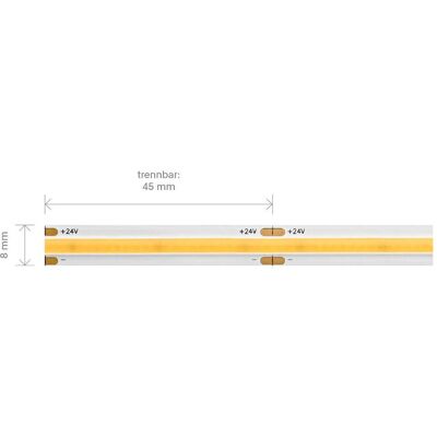 Sigor, Bande LED, Bande LED COB 10W/m Narrow 2700K 5m 512 LED/m IP20 24V 950lm/m RA90 Blanc chaud (Blanc chaud, 500 cm, Intérieur) Sigor, Bande LED, Bande LED COB 10W/m Narrow 2700K 5m 512 LED/m IP20 24V 950lm/m RA90 Blanc chaud (Blanc chaud, 500 cm, Intérieur)