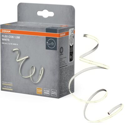 Osram, Bande LED, Flex COB 1.5M 830 (Blanc chaud, 150 cm, Intérieur) Osram, Bande LED, Flex COB 1.5M 830 (Blanc chaud, 150 cm, Intérieur)