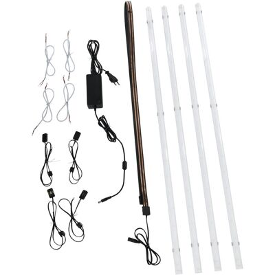 DOTLUX Ensemble d'Éclairage LED pour Étagères 4x900mm 9W 24V 4000K - Éclairage LED DOTLUX Ensemble d'Éclairage LED pour Étagères 4x900mm 9W 24V 4000K - Éclairage LED
