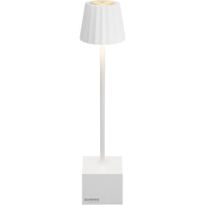 Sompex, Lampe de table, DENNIS Akku-Tischlampe Weiss 1,5W steuerbare Lichtfarbe IP44 78640 Sompex, Lampe de table, DENNIS Akku-Tischlampe Weiss 1,5W steuerbare Lichtfarbe IP44 78640