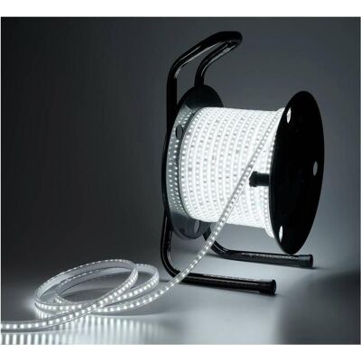 Sygonix, Bande LED, SY-7189566 Bande LED + fiche 230 V CA 15 m 1 pièce(s) (Blanc, 1500 cm, Intérieur) Sygonix, Bande LED, SY-7189566 Bande LED + fiche 230 V CA 15 m 1 pièce(s) (Blanc, 1500 cm, Intérieur)