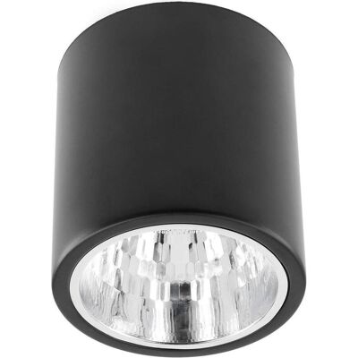 GTV, Lampe de table, Plafonnier Drago – 60 W max. – E27 – IP20 – 172 x 180 mm – Noir (E27) GTV, Lampe de table, Plafonnier Drago – 60 W max. – E27 – IP20 – 172 x 180 mm – Noir (E27)