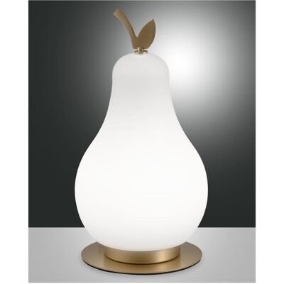 FABAS WILMA - blanc/brass satinée - LED 3000K - 8W - lampe de table FABAS WILMA - blanc/brass satinée - LED 3000K - 8W - lampe de table