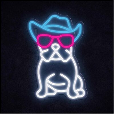 Manta, Bande LED, SNL114MT Style Neon Lights Bulldog Dog With Glasses (Multicolore, 33 cm, Intérieur) Manta, Bande LED, SNL114MT Style Neon Lights Bulldog Dog With Glasses (Multicolore, 33 cm, Intérieur)