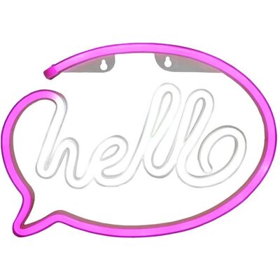 Manta, Bande LED, SNL08PKT Style Neon Lights HELLO Pink/White (Multicolore, 30 cm, Intérieur) Manta, Bande LED, SNL08PKT Style Neon Lights HELLO Pink/White (Multicolore, 30 cm, Intérieur)