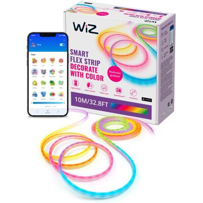 WiZ, Bande LED, Bande LED Smart Flex Strip (Multicolore, RGBIC, 1000 cm, Intérieur) WiZ, Bande LED, Bande LED Smart Flex Strip (Multicolore, RGBIC, 1000 cm, Intérieur)