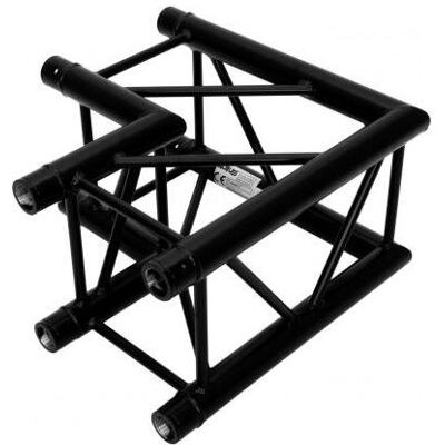 Alutruss QUADLOCK ROAD S6082C-21 Angle 2 voies 90, Technique d'éclairage : montage, Noir Alutruss QUADLOCK ROAD S6082C-21 Angle 2 voies 90, Technique d'éclairage : montage, Noir