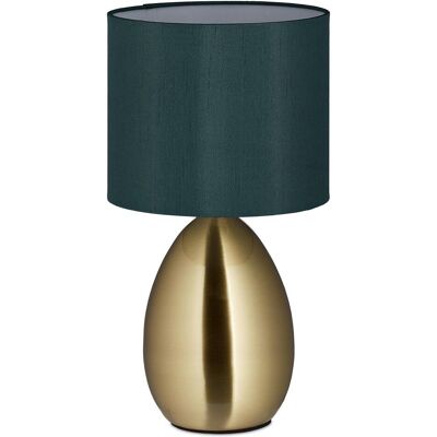 Relaxdays, Lampe de table, Tischlampe Metall & Stoff (E14) Relaxdays, Lampe de table, Tischlampe Metall & Stoff (E14)