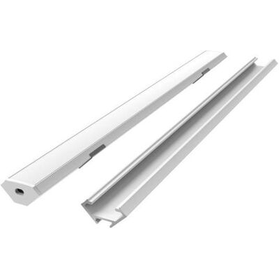 V-Tac, Bande LED, LED profilu komplekts 2 m stura balts ar opala vaku turetajiem un vaciniem (200 cm) V-Tac, Bande LED, LED profilu komplekts 2 m stura balts ar opala vaku turetajiem un vaciniem (200 cm)