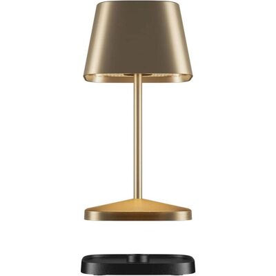 Villeroy & Boch Lampe de table, NEAPEL RC Akku-Tischlampe Gold Gebürstet 2,2W steuerbare Lichtfarbe IP65 97229 Villeroy & Boch Lampe de table, NEAPEL RC Akku-Tischlampe Gold Gebürstet 2,2W steuerbare Lichtfarbe IP65 97229