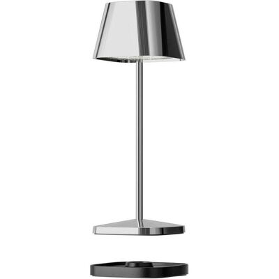 Villeroy & Boch Lampe de table, NEAPEL MICRO RC Akku-Tischlampe Chrom 2,3W steuerbare Lichtfarbe IP65 97265 Villeroy & Boch Lampe de table, NEAPEL MICRO RC Akku-Tischlampe Chrom 2,3W steuerbare Lichtfarbe IP65 97265