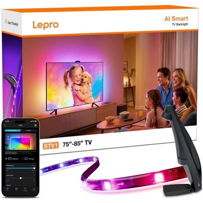Lepro, Bande LED, Bande LED Wi-Fi STV1 (Multicolore, 500 cm, Intérieur) Lepro, Bande LED, Bande LED Wi-Fi STV1 (Multicolore, 500 cm, Intérieur)