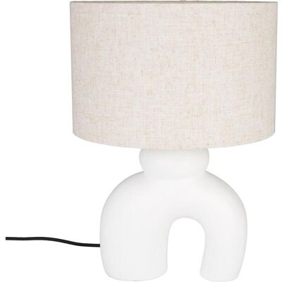 Lampe de Table Bibi Blanc- Beige en Céramique Organique - Lampe de Table Lampe de Table Bibi Blanc- Beige en Céramique Organique - Lampe de Table