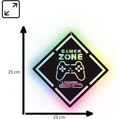 Manta, Bande LED, MASNL132RGB Style Neon Lights GAMER ZONE (Multicolore, RGB, 25 cm, Intérieur) Manta, Bande LED, MASNL132RGB Style Neon Lights GAMER ZONE (Multicolore, RGB, 25 cm, Intérieur)