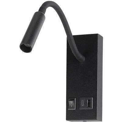 V-Tac, Lampe de table, VT-88064 241516 Wand-Nachttischlampe EEK: G (A - G) 3 W Schwarz V-Tac, Lampe de table, VT-88064 241516 Wand-Nachttischlampe EEK: G (A - G) 3 W Schwarz