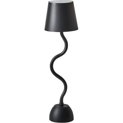 Beliani VOUGA Lampe de table moderne noire avec interrupteur tactile et chargement sans fil Beliani VOUGA Lampe de table moderne noire avec interrupteur tactile et chargement sans fil