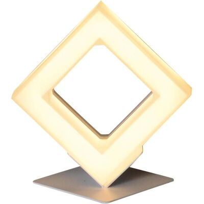 Naeve Moggi Lampe de table LED - 18cm, Métal, Blanc Naeve Moggi Lampe de table LED - 18cm, Métal, Blanc