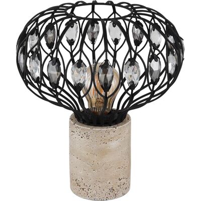 Globo, Lampe de table, Dorthy E27 Tischleuchte 40W Travertine-Optik, Beton Ø25cm 15778T (E27) Globo, Lampe de table, Dorthy E27 Tischleuchte 40W Travertine-Optik, Beton Ø25cm 15778T (E27)