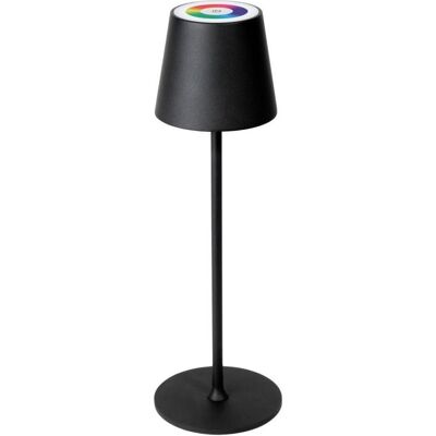 Platinet, Lampe de table, Tableau étanche IP44 -Régulation RGB chargé Noir Platinet, Lampe de table, Tableau étanche IP44 -Régulation RGB chargé Noir