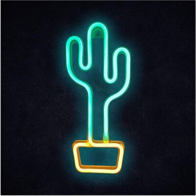 Manta, Bande LED, SNL07GNT Style Neon Lights CACTUS Green/Yellow (Blanc, Multicolore, 28 cm, Intérieur) Manta, Bande LED, SNL07GNT Style Neon Lights CACTUS Green/Yellow (Blanc, Multicolore, 28 cm, Intérieur)